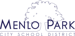 menlo park city school district logo showing a tree